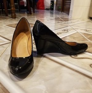 J.Crew black wedges.